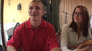 Cute amateur getting off in a vintage fuck scene