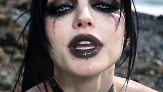 Busty Goth Rough Pounding On Icy Beach (AI)