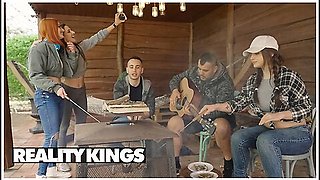 Raul Costa Makes Mina Von D Follow Him So He Can Fuck Her Pussy Behind The Tree