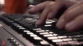 Brunette seduced boss to get dominated