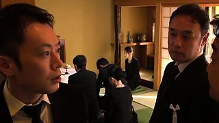 Asian slut Kana Kawai double blowjob and hardcore sex