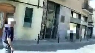 Naughty Asian GF with Big Boobs Gives a Public Blowjob