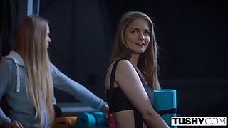 TUSHY Fit Babe Cayenne Gets Gaped by Her Trainer - Cayenne Klein