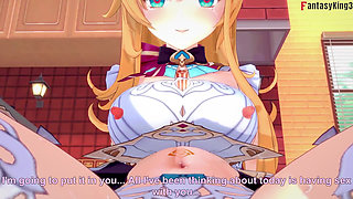 Escoffier POV Blowjob and Sex on the Kitchen - Genshin Impact