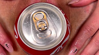 Sweet beauty masturbating on webcam close up