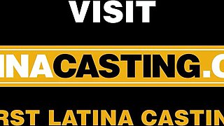 Hot curly haired Latina comes to a porn csating and get fucked hard