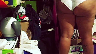 Mexican Chubby BBW Cleaning the Room
