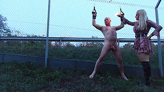 Mistress, Wax Your Nipples on the Highway Fence!