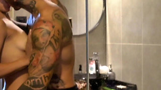 I Fuck My Sister-in-law When My Girlfriend Leaves the House - She Enters the Shower Dripping Semen