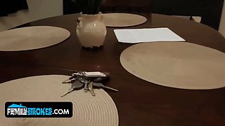 Small teen Winter Jade lures stepdaddy while step-mother is away