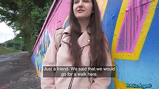 Public agent - college art schoolgirl with Natural Tits dares to have porno outside for first time