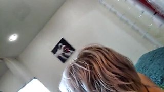 Peter Stone Fucks His Wife's Mouth - Deep Throat Blowjob with Aimee Paradise