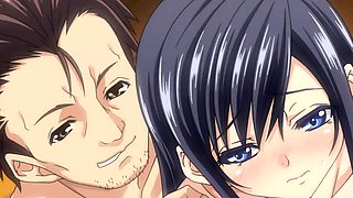 Busty Anime Maid with Big Cock Action