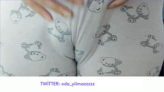 MASTURBATION IN PAJAMAS- CAMELTOE- PUFFED PUSSY- SWOLLEN PUSSY- TURKISH PORN