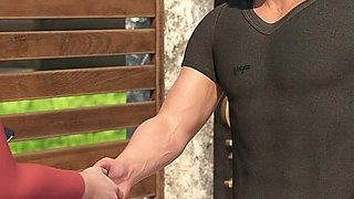 Burning Boundaries 27 - Lara Gives Handjob in the Kitchen While Realtor Is Busy