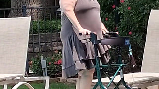 Summer Has Arrived! Time for the First Visit to the Pool Sexy Big Nurse Vicki Style!