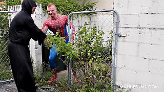 Gay Spidey Matt Stiel Gets Worshipped by Brody Fox