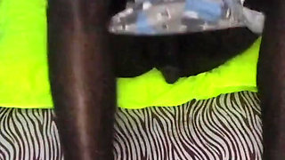African Boy Wanking His Long BBC and Ended with Hot Cum