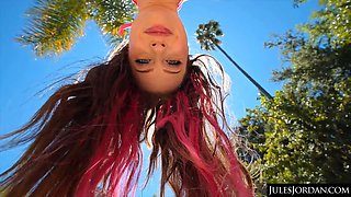 Julesjordan.com - haley spades gets double the attention in an memorable double penetration!