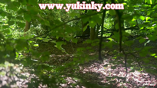 I Surprise This Voyeur - Amateur French Alt Hairy Redhead JOI Exhib Soft Dom Masturbation Forest