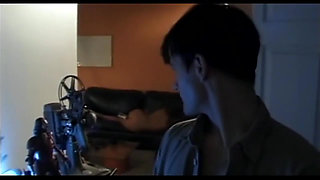 Skinny blonde whore's  all holes filled