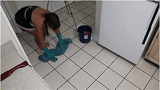 Tms-28) Petite Amateur Milf Service Slave, Anal Tail Plug, Gets Dp Cunt Fucked With Creampie