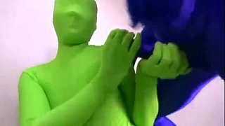 Gabrielle has nylon fetish while toying