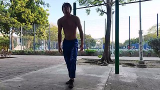 Fit Latino Stud Gets Handjob