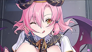 Kaiju Princess 2 Scenes - Pink Haired Succubus shows you how to get some tail