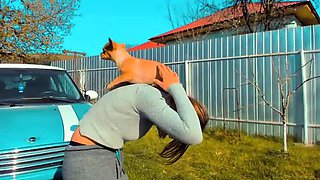 Cosplay Slut Fingering Herself Outside On Webcam