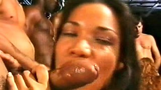 Asian schoolgirl enjoy group sex