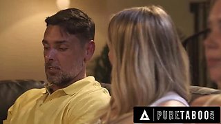 Maisey Monroe Gets Caught Under Blanket by Stepdad as She Cheats on Her Lesbian Crush
