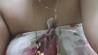 Tamil housewife teases dirty talk in sensual solo strip