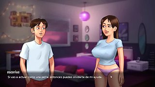 Stepmom Masturbates in Front of Me - Summertime Saga Hentai Animation