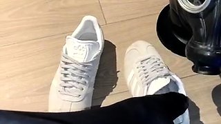 Amateur Foot Fetish Girlfriend Sucks and gives a Footjob