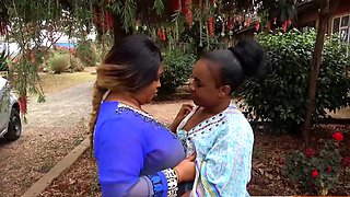 Huge Natural Boobs BBW Black Lesbians Fuck Double Dildo