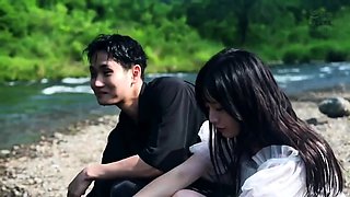 Small tit tan amateur gives a blowjob